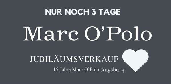 15 Jahre Jubiläum Marc O´Polo Augsburg